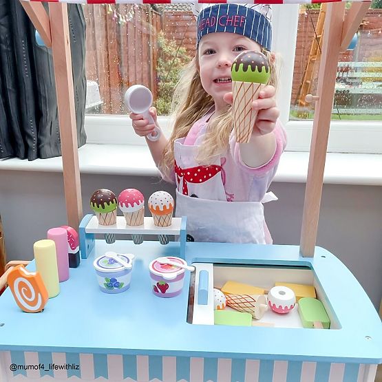 Bigjigs Toys Căruț cu înghețată
