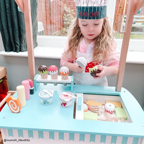 Bigjigs Toys Căruț cu înghețată