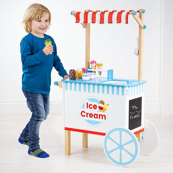 Bigjigs Toys Căruț cu înghețată