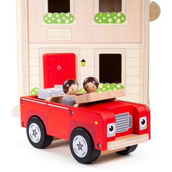 Bigjigs Toys Casă de păpuși pliabilă cu accesorii