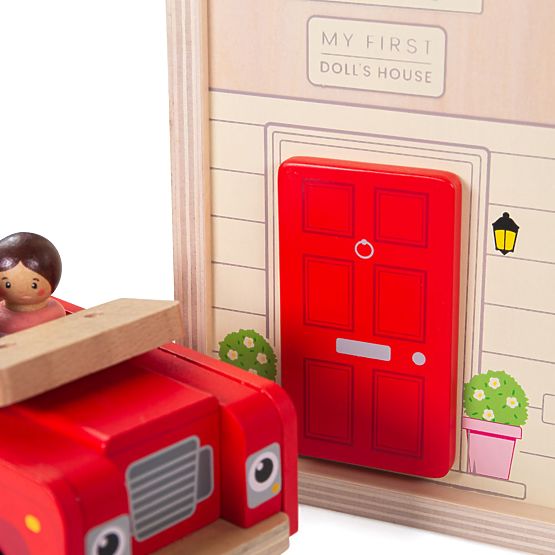 Bigjigs Toys Casă de păpuși pliabilă cu accesorii