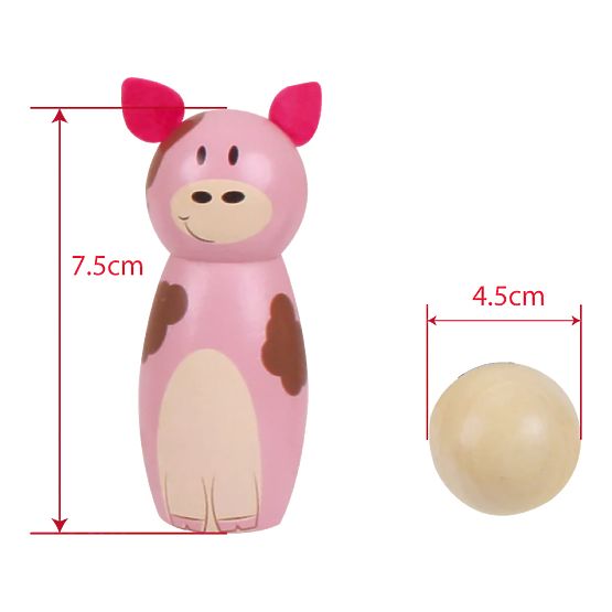 Bigjigs Toys Fermă de popi din lemn