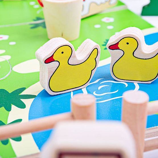 Bigjigs Toys Fermă mare din lemn