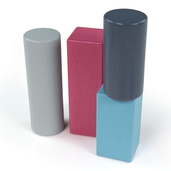 Bigjigs Toys Găleată cu 50 de cuburi
