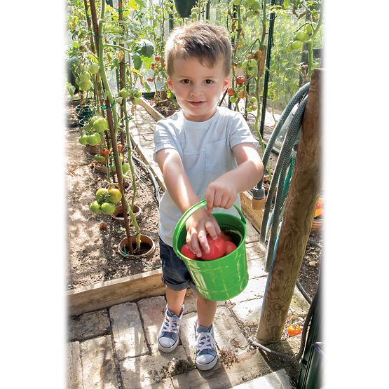 Bigjigs Toys Găleată de grădină verde