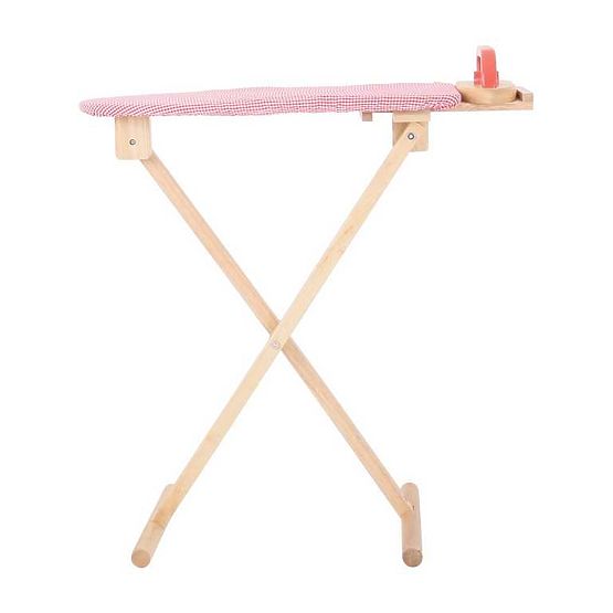 Bigjigs Toys Masă de călcat din lemn cu fier de călcat - ambalaj deteriorat