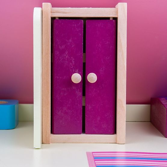 Bigjigs Toys Mobilier din lemn pentru casa de papusi