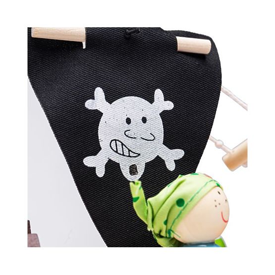 Bigjigs Toys Navă pirat cu pirați
