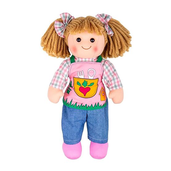 Bigjigs Toys Păpușă de pânză Elsie 34cm