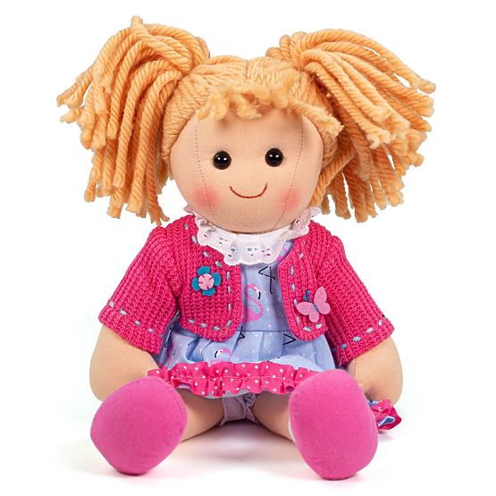 Bigjigs Toys Păpușă de pânză Maggie 34cm