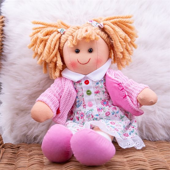 Bigjigs Toys Păpușă textilă Poppy 28 cm