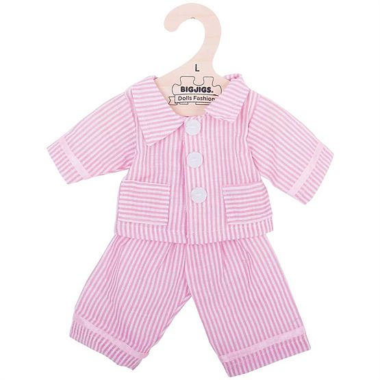 Bigjigs Toys Pijamale roz pentru păpușă 38 cm