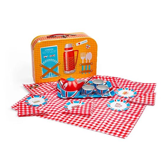 Bigjigs Toys Set de ceai în valiză Londra