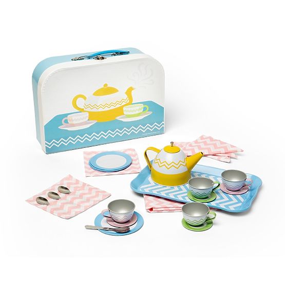 Bigjigs Toys Set de ceai în valiză