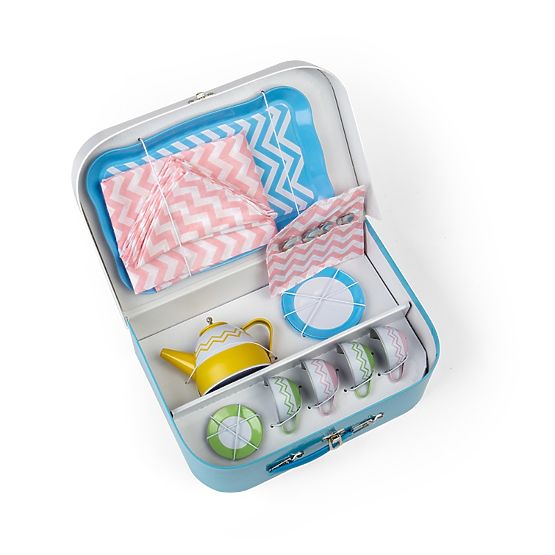 Bigjigs Toys Set de ceai în valiză
