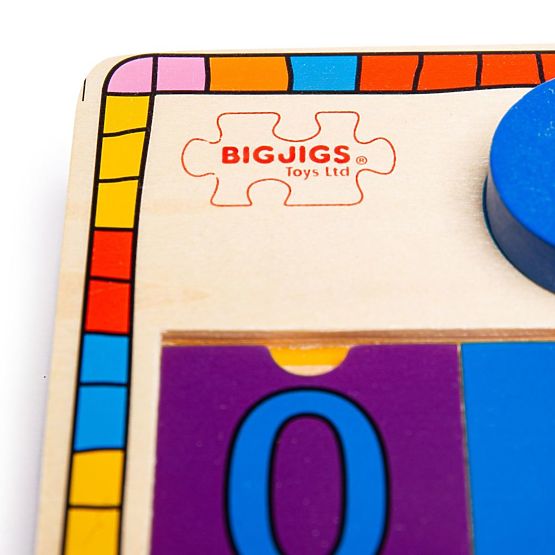 Bigjigs Toys Tabla Jigsaw cu numere