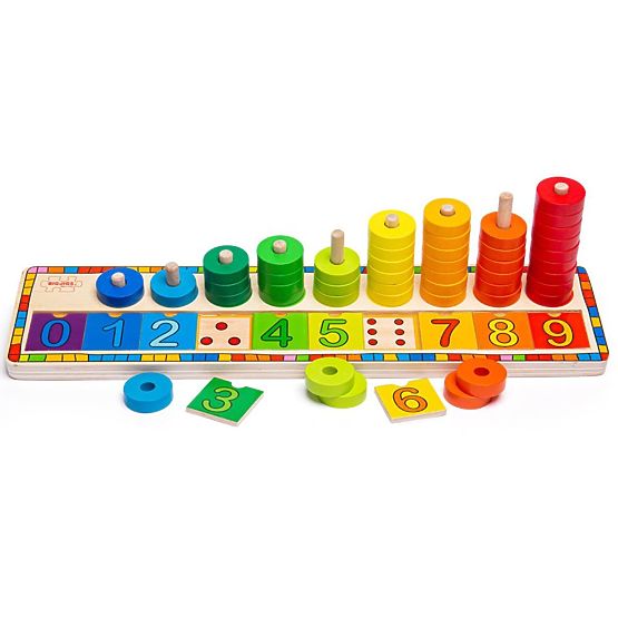 Bigjigs Toys Tabla Jigsaw cu numere