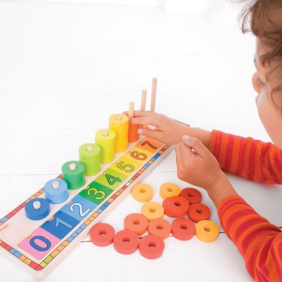 Bigjigs Toys Tabla Jigsaw cu numere
