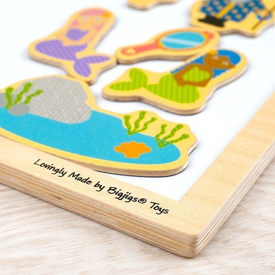 Bigjigs Toys Tablă magnetică din lemn