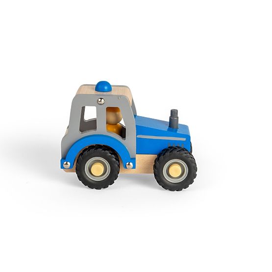 Bigjigs Toys Tractor albastru