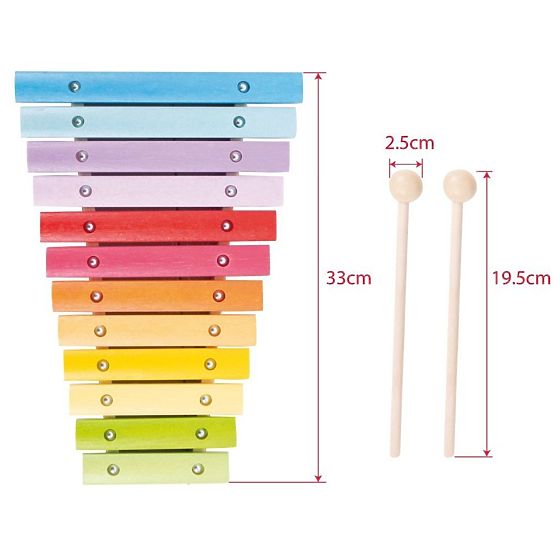 Bigjigs Toys Xilofon din lemn