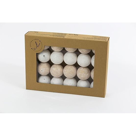 Bile aurii strălucitoare cu led din bumbac