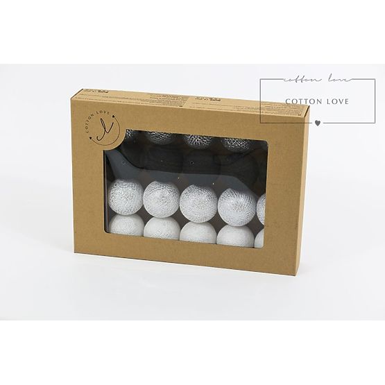 Bile cu bec din bumbac – argintiu strălucitor