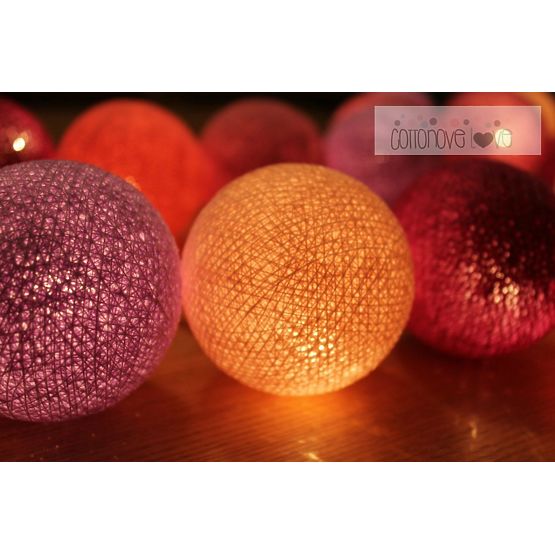 Bile luminoase de bumbac – Mov deschis