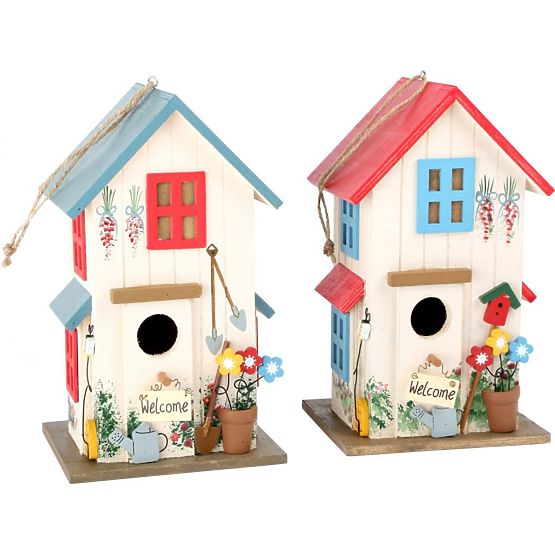 Birdhouse - hrănitor decorativ colorat pentru păsări