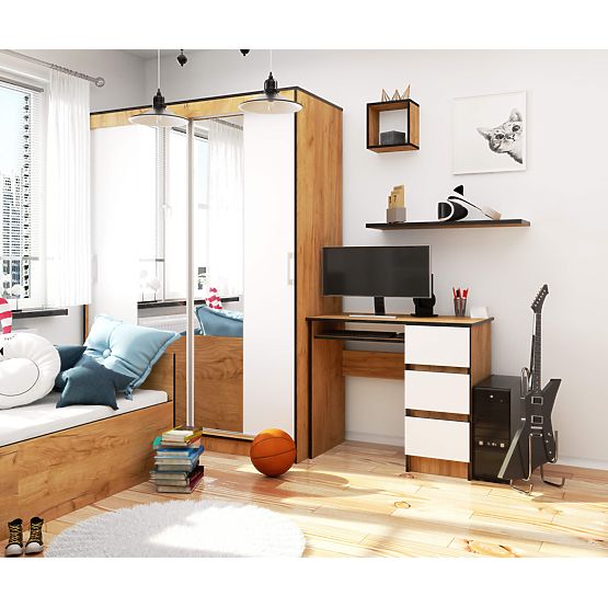 BIROU A-6 CLP STEJAR CRAFT / ALB DREAPTA