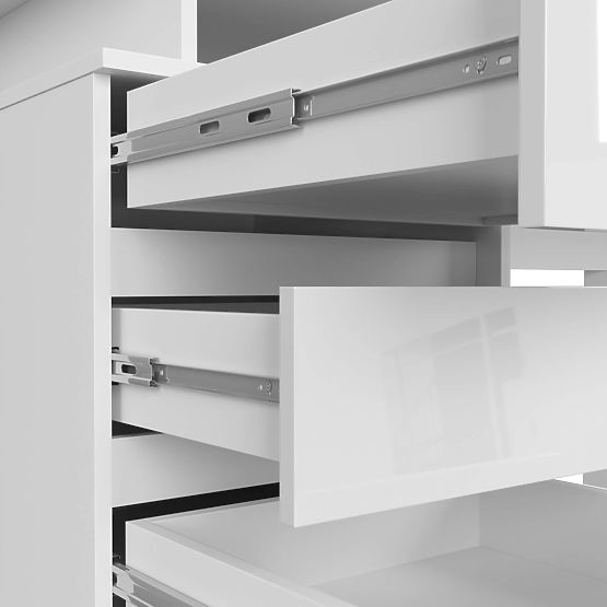 BIROU CLP 135cm PK ALB / ALB LUCIOUS