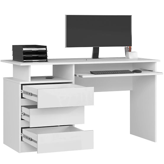 BIROU CLP 135cm PK ALB / ALB LUCIOUS