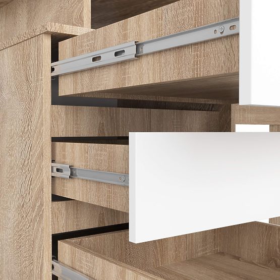 BIROU CLP 135cm PK SONOMA / ALB