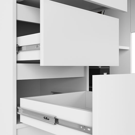 BIROU DE COLȚ B16 CLP PK STÂNGA ALB