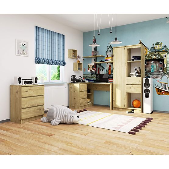 BIROU DE COLȚ B16 CLP STÂNGA STEJAR ARTISAN