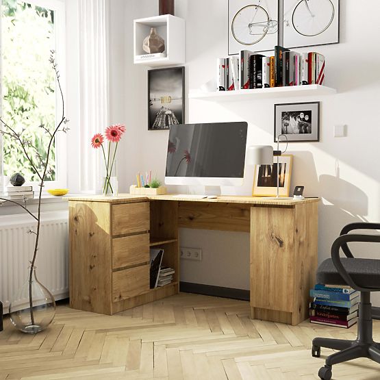 BIROU DE COLȚ B20 CLP STÂNGA PK STEJAR ARTISAN