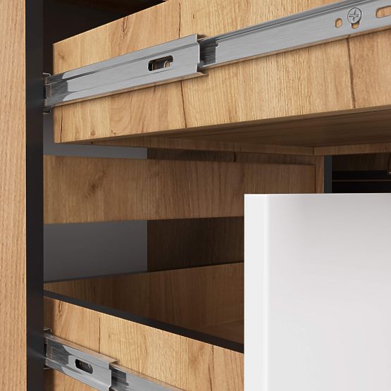 BIROU DE COLȚ B20 CLP STÂNGA PK STEJAR CRAFT / ALB