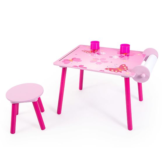 Birou de desen pentru copii – model cu fluturași
