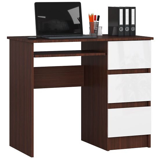 BIROU DE SCRIS A-6 CLP WENGE - ALB DREPT