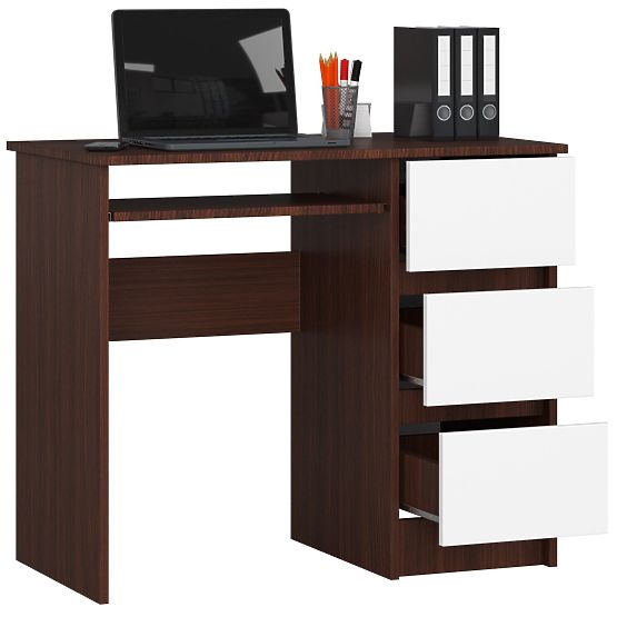 BIROU DE SCRIS A-6 CLP WENGE - ALB DREPT