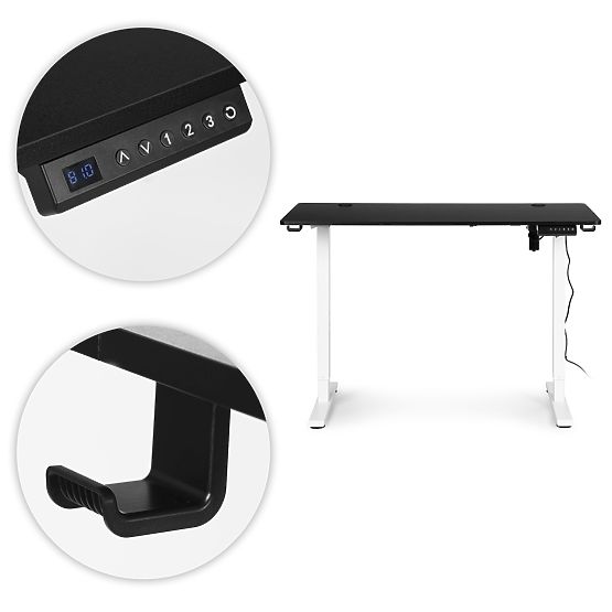 Birou electric reglabil pe înălțime 120x60 cm, înălțime 72-117 cm ModernHome