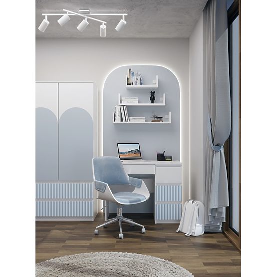 Birou Mijas DREAPTA ARTESO ALBASTRU