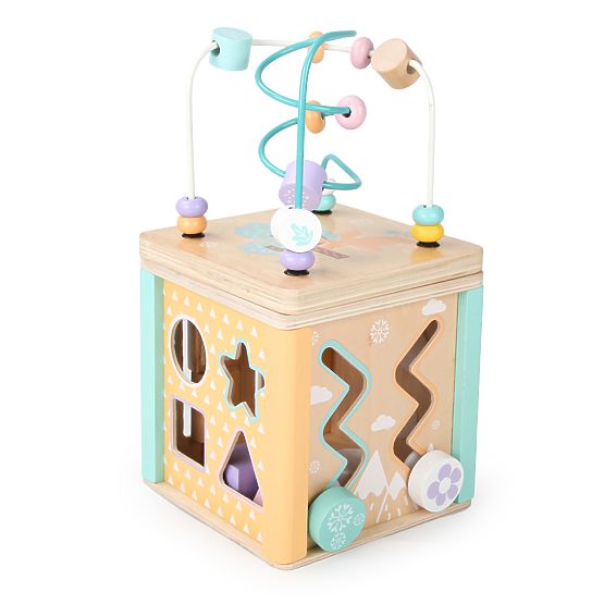 Bloc motor din lemn Ecotoys