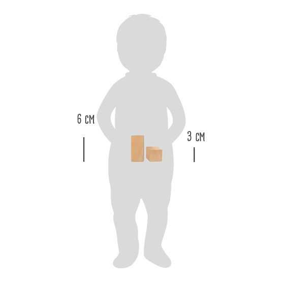 Blocuri de construcție din lemn Small Foot Safari 50 buc