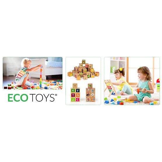 Blocuri de lemn - litere, cifre și imagini