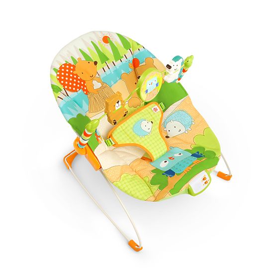 Bright Starts – Șezlong vibrator cu melodii Little Explorer