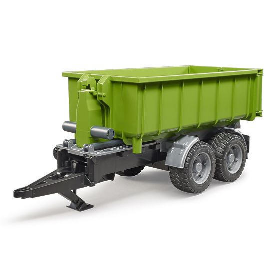 Bruder Camion verde cu container basculant, scară: 1:16
