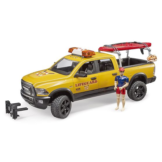 Bruder Dodge RAM al pazei de coastă cu salvator și accesorii