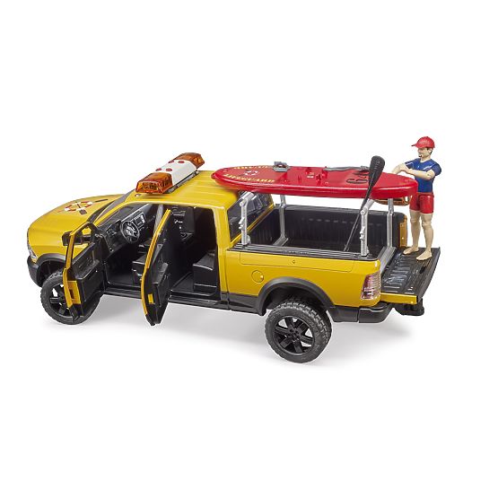 Bruder Dodge RAM al pazei de coastă cu salvator și accesorii