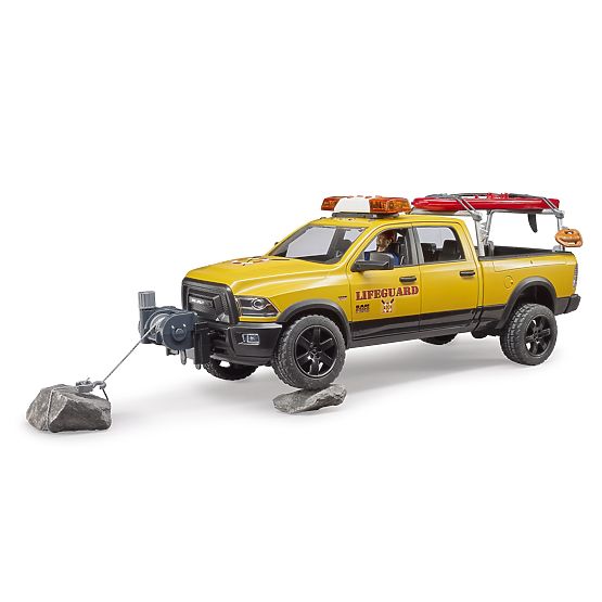 Bruder Dodge RAM al pazei de coastă cu salvator și accesorii